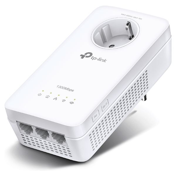 Powerline TP-Link AV1300 3xRJ45 WiFi 5 Dual Band Ethernet GbE Antena Interna Blanco (TL-WPA8631P)
