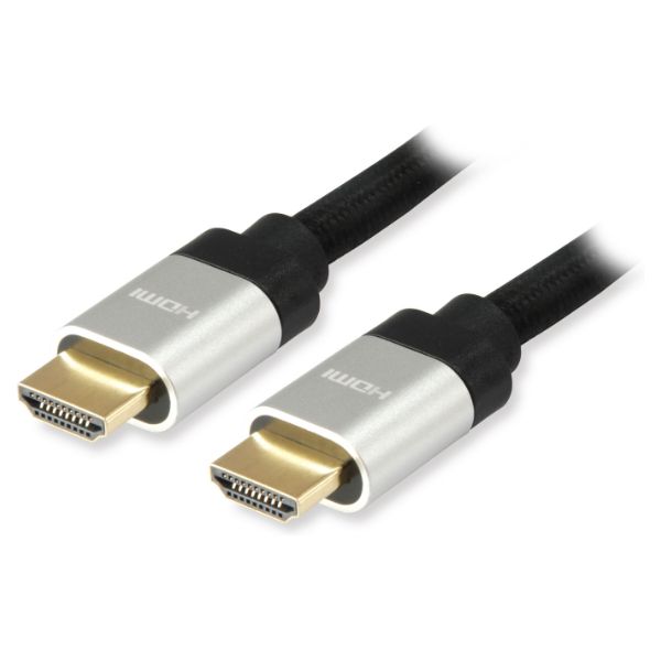 Cable EQUIP HDMI A/M a HDMI A/M 8K/60Hz 4K/120Hz 3m Negro/Plata (EQ119382)