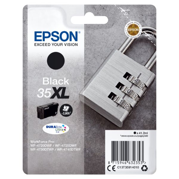 Tinta Epson 35XL Negro 41.2ml 2600 páginas (C13T35914010)