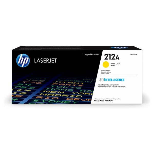 Toner HP LaserJet 212A Amarillo 4500 páginas (W2122A)