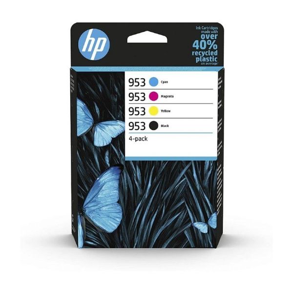 Tinta HP 953 Pack Negro/Tricolor 20ml/9ml 900 páginas/630 páginas (6ZC69AE)