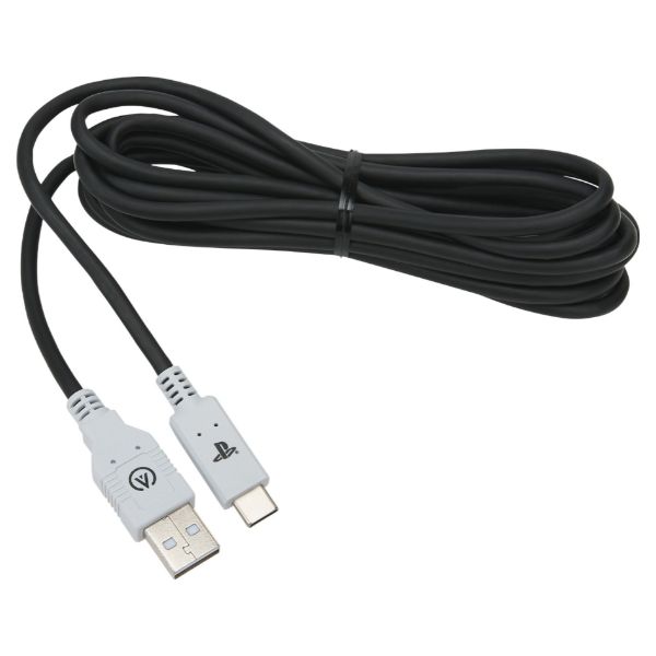 Cable de Carga PowerA PlayStation 5 USB-A/M a USB-C/M 3m Negro (1516957-01)