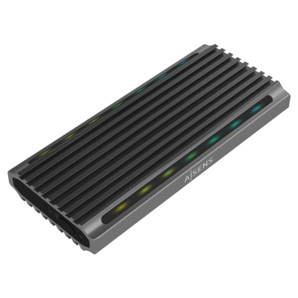 Caja AISENS SDD M.2/SATA USB-C 3.1 Gris (ASM2-RGB011GR)