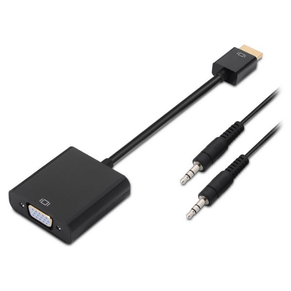 Adaptador AISENS HDMI/M a USB-A/M+DP/M 1.8m Negro (A122-0641)