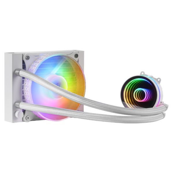 Refrigeración Líquida CPU Mars Gaming Multisocket 120mm 200W FRGB Blanca (MLONE120W)