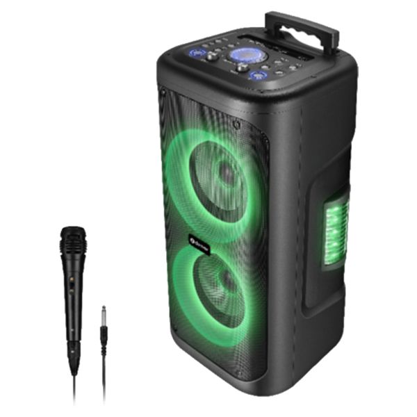 Altavoces DENVER Altavoz Portátil Estéreo Dual Trolley 6.5' 400W RGB Micrófono USB 2.0 3.5mm Bluetooth Negro (TSP-353)
