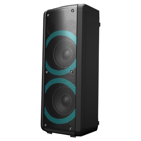 Altavoz Portátil Estéreo DENVER Party Speaker RGB 300W Micrófono Entrada Auxiliar USB Bluetooth Negro (BPS-352)