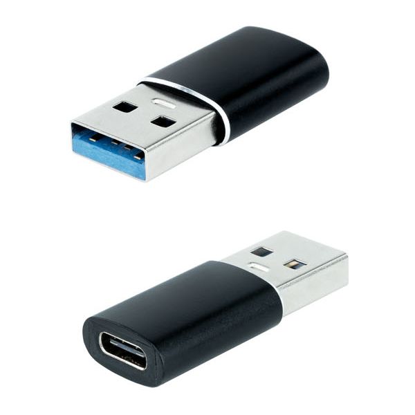 Nanocable USB-A/M 3.1 a USB-C/H Aluminio Negro (10.02.0012)