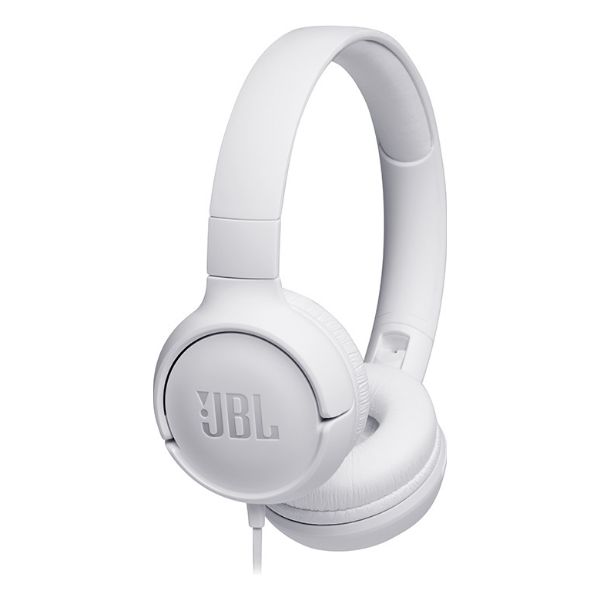 Auriculares JBL Tune 500 Circumaurales Binaurales Plegables Micrófono Integrado 3.5mm Blancos (JBLT500WHT)