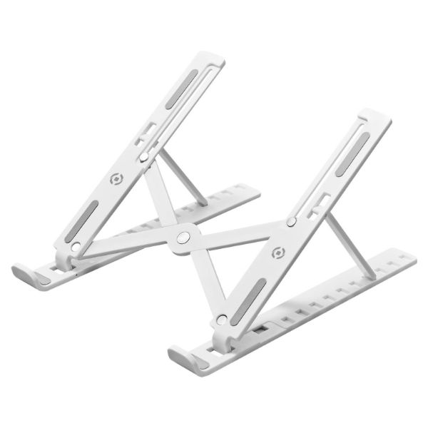 Soporte plegable CELLY para Tablet/portatil hasta 15.6",10 niveles de inclinación, Blanco (SWMAGICSTAND2WH)