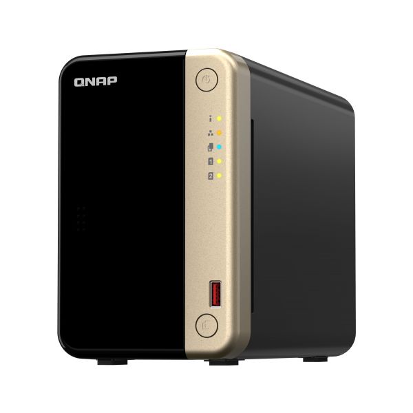 Caja Servidor NAS QNAP N5095 8Gb DDR4 2.5"/3.5" USB HDMI (TS-264-8G)