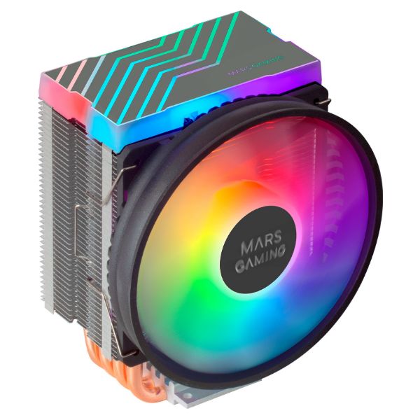 Ventilador CPU Mars Gaming Multisocket Ultra Silencioso 110mm 160W Dual ARGB Negro (MCPU44)