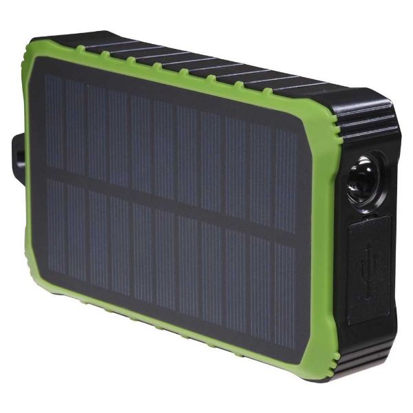 PowerBank DENVER 10000mAh Solar USB-C Dinamo Negro/Verde (PSO-10012)