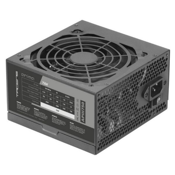 Fuente de Alimentación TACENS Anima ATX 750W 120mm 85% 80+ Bronze Negra (APIII750)