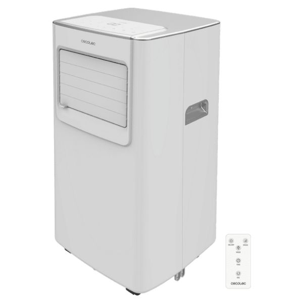 A.C. Portátil CECOTEC ForceClima 7100 Soundless 7000 BTU Pantalla LED 2 Velocidades 4 Modos (Ventilador/ Refrigeración/ Deshumidificación/Noche) Mando a Distancia Blanco/Gris (08170)