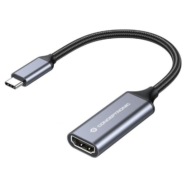 Adaptador CONCEPTRONIC USB-C a HDMI/H 4K 60Hz Gris (ABBY09G)