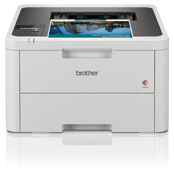 Impresora Laser Brother LED Pantalla LCD 600x2400dpi A4 Color 1xUSB 2.0 WiFi Ethernet LAN GbE Dúplex Blanca (HL-L3240CDW)
