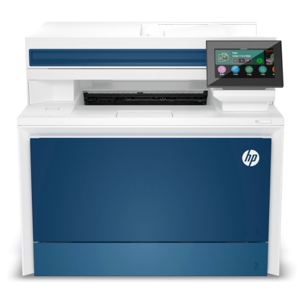 Impresora Multifunción HP LaserJet Pro 4302dw Pantalla 4.3? 600x600dpi A4 Color ADF 50 Hojas 2xUSB 2.0 1xUSB 3.0 WiFi 4 Bluetooth Ethernet GbE Dúplex Azul/Blanca (4RA83F)