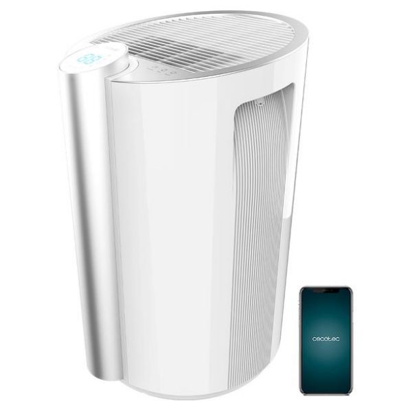 Deshumidificador CECOTEC Big Dry 9000 Professional Connected 20L/día Temporizador 12h Depósito Extraíble 4.5L Cobertura 250 m3/h Gas R290 Silencioso Ajuste Humedad Control WiFi Blanco (05654)