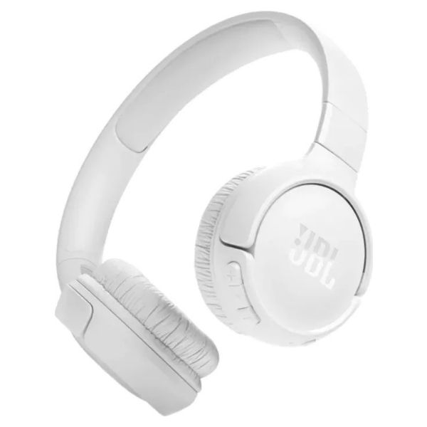 Auriculares JBL Tune 520BT Circumaurales Binaurales Plegables Micrófono Integrado USB-C Bluetooth 5.3 Blancos (JBLT520BTWHTEU)