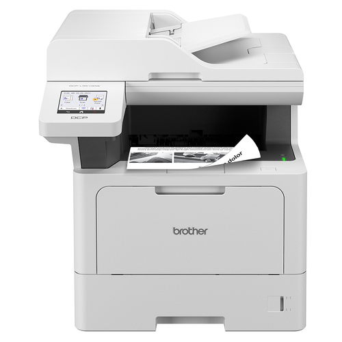 Impresora Multifunción Brother Láser 1200x1200dpi Pantalla TFT 3.5? Color Táctil A4 B/N ADF USB-A/B Ethernet GbE Fax Dúplex Blanca/Negra (MFC-L5710DN)