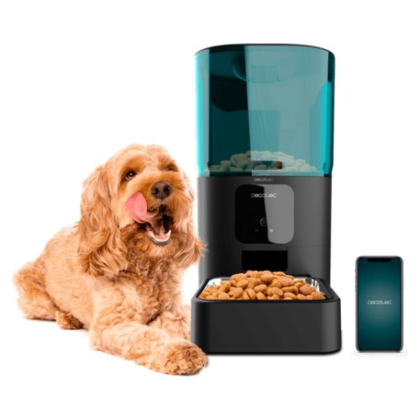 Dispensador de Alimento CECOTEC Pumba 6000 Purrfect Meal Smart Mascotas Automático 6L WiFi Control de Porciones APP (09565)