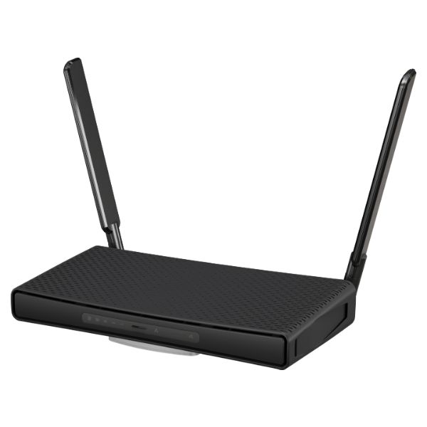 Router Mikrotik WiFi 6 DualBand 4xRJ45 GbE 1xUSB 3.0 PoE 2 Antenas Externas 5dBi Negro (C53UIG+5HPAXD2HPAXD)