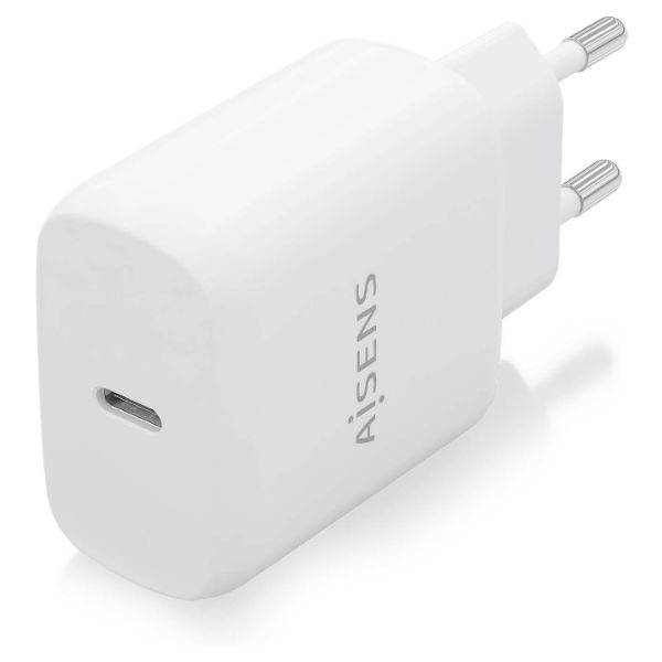Cargador de Pared AISENS 1xUSB-C 25W Blanco (A110-0756)