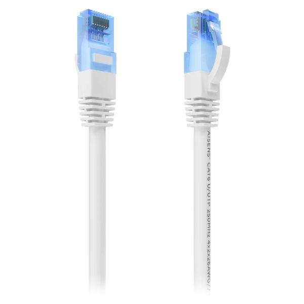 Cable AISENS RJ45 Cat.6 UTP CCA 7.5m Blanco (A135-0825)