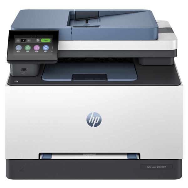 Impresora Multifunción HP LaserJet Pro 3302fdn Pantalla TFT Color 4.3' 600x600dpi A4 Color ADF 50 Hojas 2xUSB 2.0 2xRJ11 Ethernet GbE Fax Dúplex Blanca/Gris/Azul (499Q7F)
