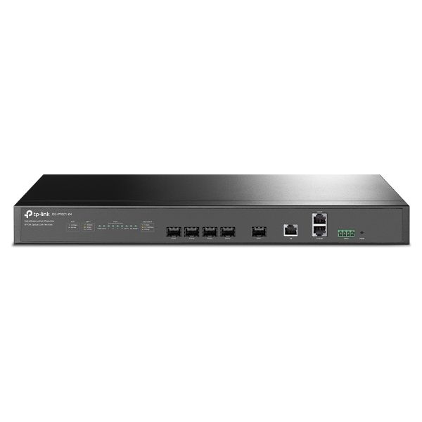 Terminal de Líneas Ópticas TP-Link DeltaStream 4xGPON 2xSFP+ 10GbE 1xRJ45 GbE Negro (DS-P7001-04)