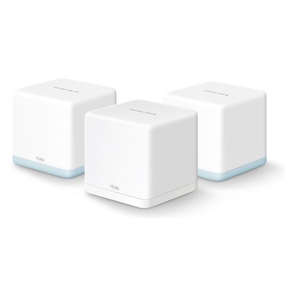 Sistema Mesh Mercusys HALO H32G AC1200 2xRJ45 WiFi 5 Dual Band PPPoE Antena Interna Pack 3 Blanco (HALO 3-PACK)