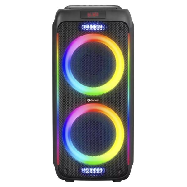 Altavoz DENVER Estéreo RGB 1000W Micrófono Bluetooth Negro (BPS-458)