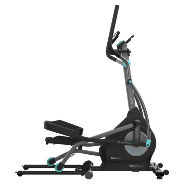 Bicicleta Estática CECOTEC Drumfit Elliptical 80 Motor Pro Elíptica Resistencia Magnética/Motorizada Pantalla LCD Plegable Volante de Inercia 8kg Zancada 40cm Pulsómetro Máx. 110Kg Soporte para Dispositivos APP (07232)
