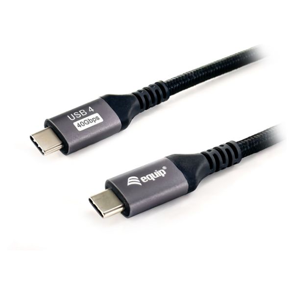 Cable EQUIP USB-C 4.0/M a USB-C/M 1.2m 240W Negro (128381)