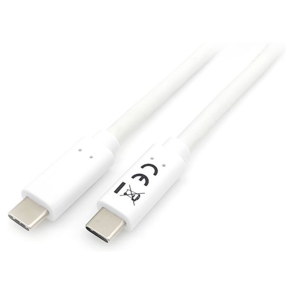 Cable EQUIP USB-C/M a USB-C/M 2m Blanco (128362)