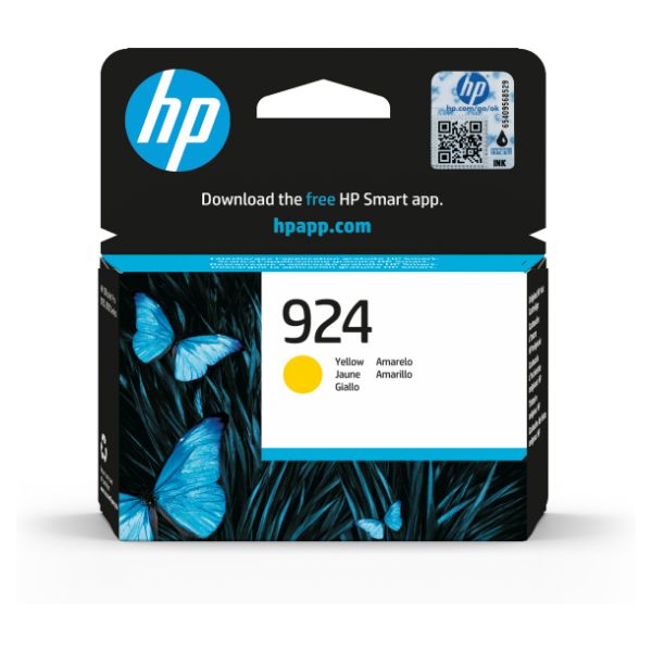Tinta HP 924 Amarillo 400 páginas (4K0U5NE)