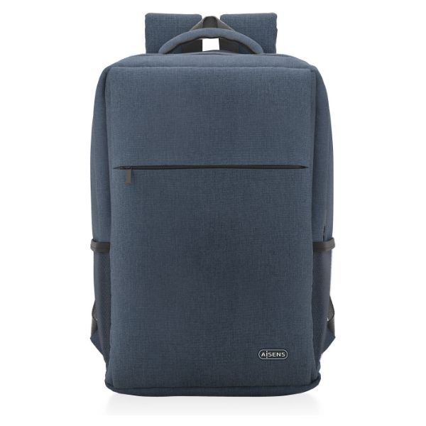 Mochila AISENS 17" Poliéster 1 Compartimento Bolsillo Frontal/Lateral Asa de Transporte Tirante para Hombro Azul (ASBG-BP082-BL)