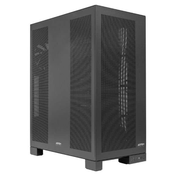 Caja Abysm AI PRO 100 2xUSB-A 3.0 1xUSB-C 3.1 ATX mATX EATX Mini-ITX Negra (AB125801)