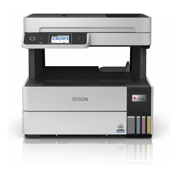 Impresora Multifunción Epson EcoTank ET-5185 Pantalla LCD 2.4? 4800x1200dpi A4 Color ADF USB WiFi Ethernet Fax Dúplex Negra/Blanca (C11CJ88407)