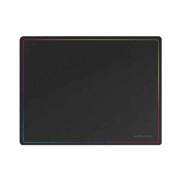 Alfombrilla Mars Gaming 360x260mm Nano-textil Diseño Rainbow Negra (MMP124)