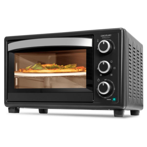 Horno CECOTEC Bake&Toast 2600 de convección 26 litros con piedra especial para pizzas y 6 funciones diferentes.(03818)