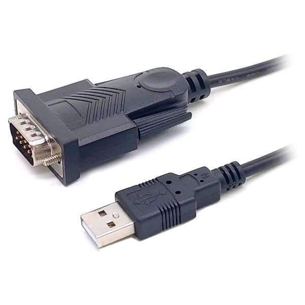 Cable EQUIP USB-A 2.0 a Serie (DB-9) compatible Windows 7/8/10/11 Linux MacOS 1.5m Negro (133391)