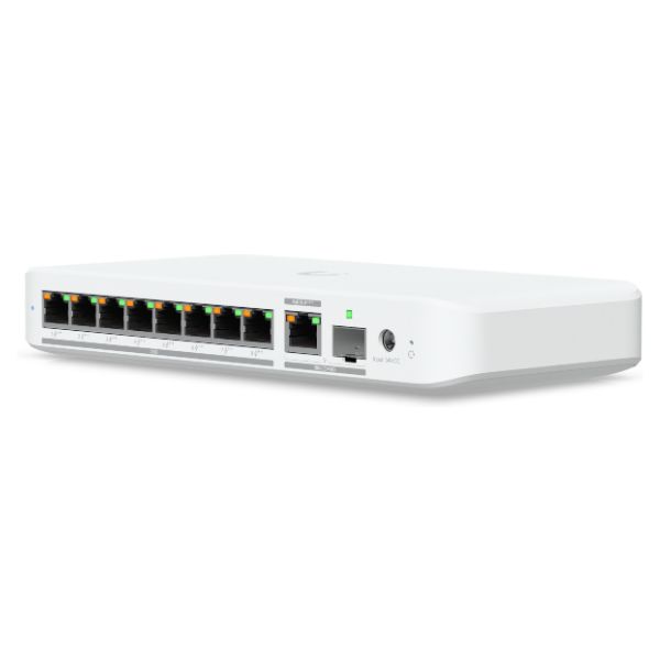 Switch Ubiquiti Gestionado 8xRJ45 8x2.5GbE 1x10GbE 1xSFP+ PoE/PoE+ Blanco (USW-FLEX-2.5G-8-POE)