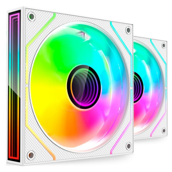 Ventilador Mars Gaming ARGB 120mm Kit 2 Blanco (MF3DPROX2W)