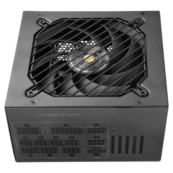 Fuente Mars Gaming ATX 850W Modular 140mm 24-pin ATX 3xMolex 5xSATA 80+ Gold Negra (MPB850PSI)