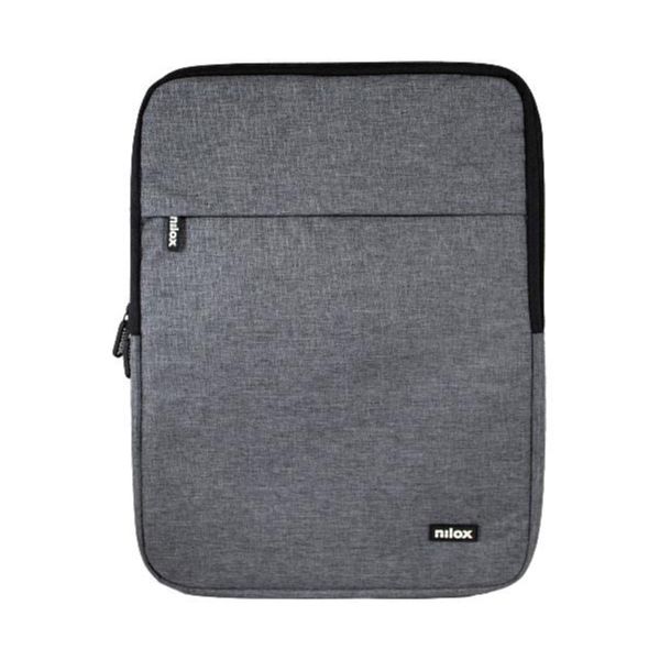 Funda NILOX Sleeve 15.6' Poliéster 2 Compartimentos Cremallera Gris (NXSL15GY)
