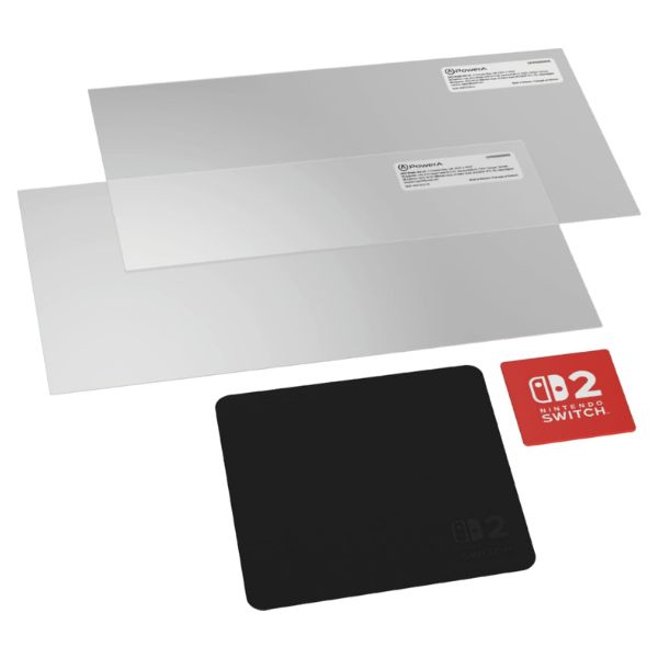Protector de Pantalla PowerA para Nintendo Switch 2, 2unidades, con paño y aplicador. (NSAC0530-01)