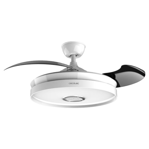 Ventilador de Techo CECOTEC EnergySilence Aero Invisible Sound 35W Lus LED Aspas Retráctiles 6 Velocidades Temporizador Mando (A01_EU01_108466)