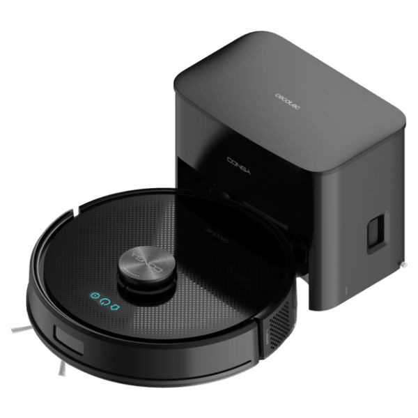 Robot Aspirador Cecotec Conga Y50, láser APP y Wifi. 5000 Pa de presión de succión. - de autonomía. Cepillo multifunción para todas las superficies. Base de autovaciado con bolsa de polvo de 3 L.(A01_EU01_114519)